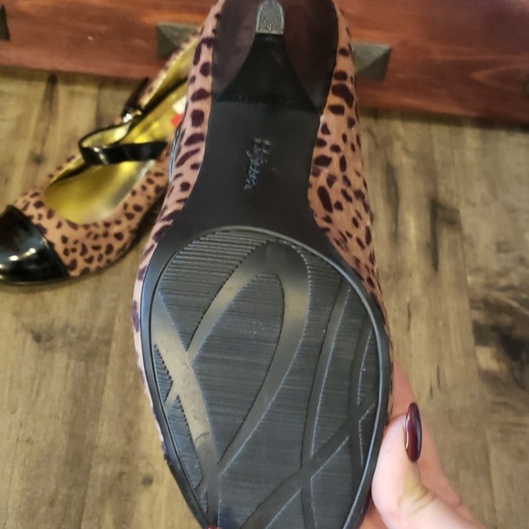 Cute Black and Leopard Mary Janes - Picture 3 of 3